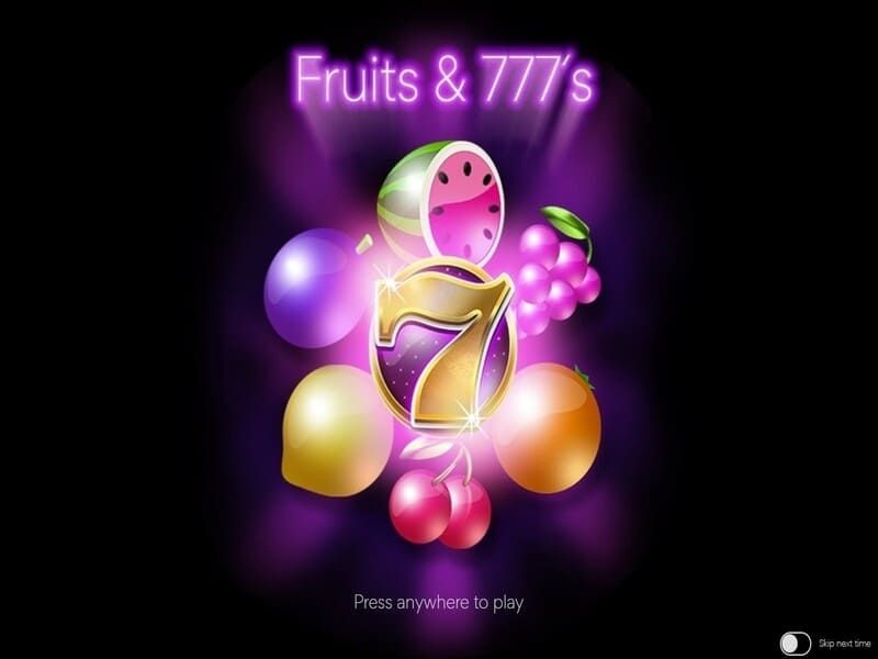 Gioca a Fruits and 777s e vinci denaro reale