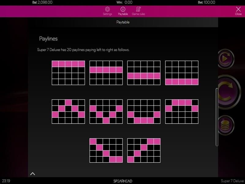 Slot Machine Super 7 Deluxe