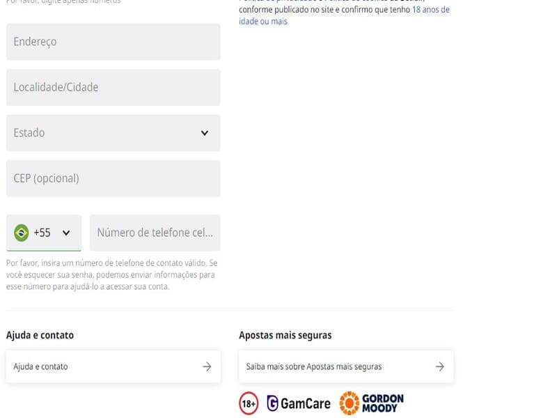 Saiba mais sobre as etapas para se registrar na Betfair aqui: